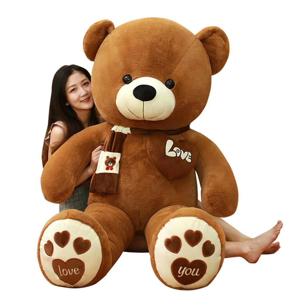 Kids Toys Quality - Плюшевый медведь с шарфом Huggable, высокое