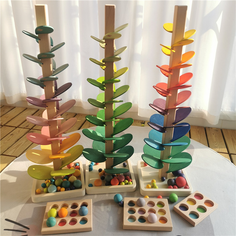 Kids Toys Quality - Высококачественные радужные музыкальные звуковые деревья деревянные