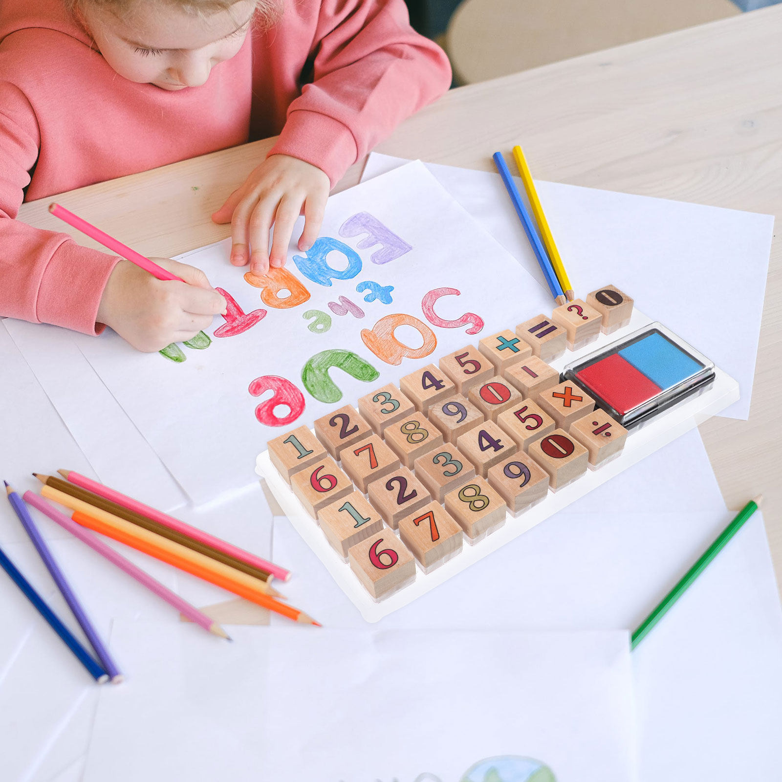 1 набор деревянных штампов с ц – обзор и цена Kid Toys And Craft